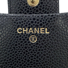 Load image into Gallery viewer, CHANEL Matelasse Classic Small Flap Wallet BlackAP0231 Caviar Leather
