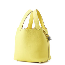 将图像加载到图库查看器中，HERMES Picotin Lock Lime Taurillon Clemence Size PM
