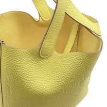 将图像加载到图库查看器中，HERMES Picotin Lock Lime Taurillon Clemence Size PM
