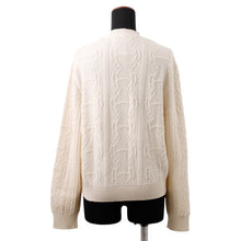 将图像加载到图库查看器中，HERMES Morning Walk Cardigan Size 40 White Wool 80% Cashmere20%
