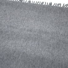 Load image into Gallery viewer, CHANEL CC Logo Clover Scarf Gray Cashmere100%
