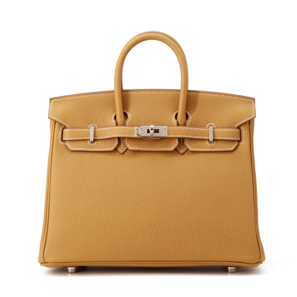 HERMES Birkin Natural Sable Togo Leather Size 25