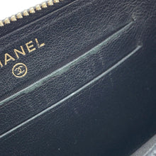 Load image into Gallery viewer, CHANEL Mademoiselle Zip Around Compact Wallet BlackA80969 Lambskin
