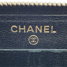 Load image into Gallery viewer, CHANEL Mademoiselle Zip Around Compact Wallet BlackA80969 Lambskin
