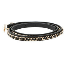 Load image into Gallery viewer, CHANEL ChainCC Logo Belt Size 70 Black Leather
