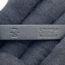 Load image into Gallery viewer, CHANEL ChainCC Logo Belt Size 70 Black Leather

