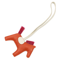 将图像加载到图库查看器中，HERMES Rodeo Crinoline Cornelian /Craie/Magnolia Lambskin Crinolin Size PM
