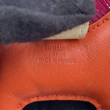 将图像加载到图库查看器中，HERMES Rodeo Crinoline Cornelian /Craie/Magnolia Lambskin Crinolin Size PM
