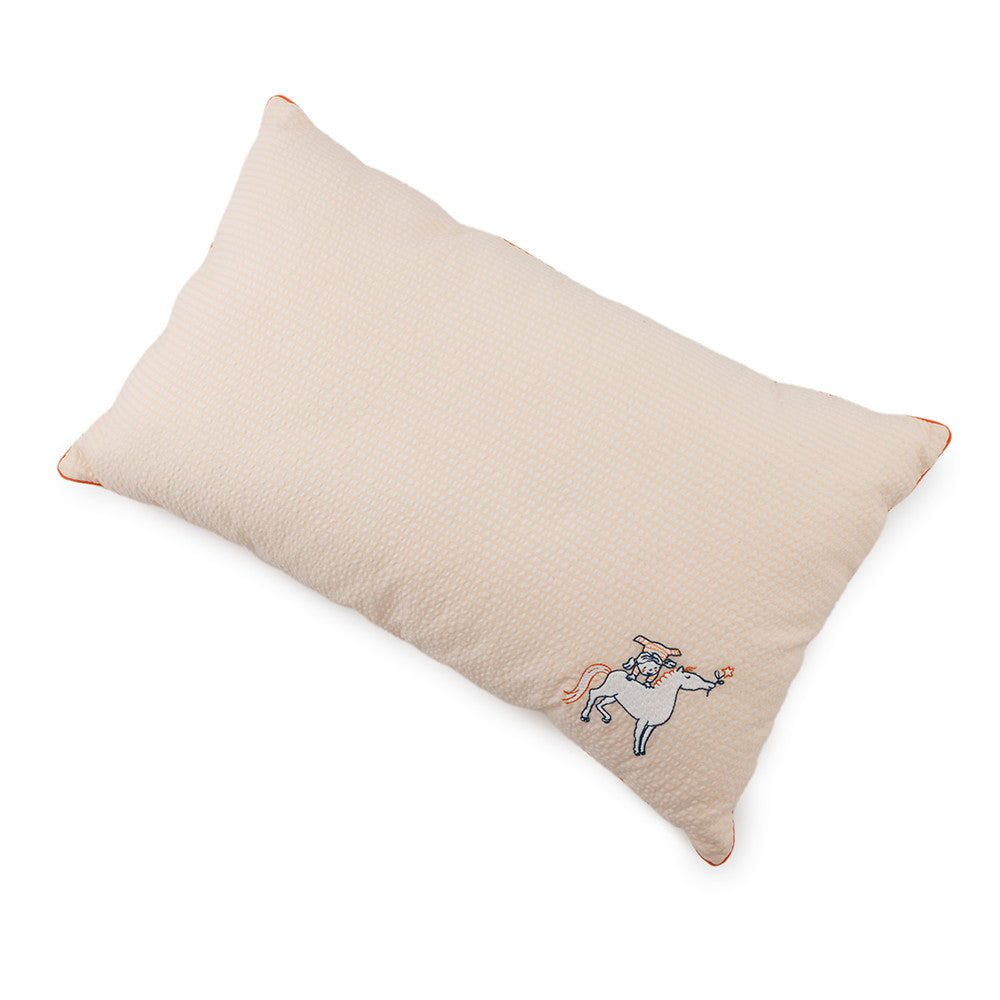 HERMES Baby Cotton Cabriole Pillow/Cushion Orange Cotton100%