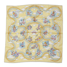 将图像加载到图库查看器中，HERMES Carre Flying Carre Carres Volants Size 70 JauneSoufre/Aqua/White Silk100%
