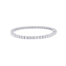 将图像加载到图库查看器中，BVLGARI Griff Tennis Bracelet 18K White Gold
