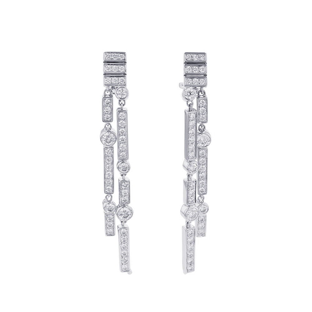 CHANEL 1932 Bijoux de Diamant Earrings 18K White Gold