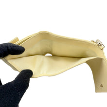 Load image into Gallery viewer, Dior Lady&#39;s Dior Lotus Wallet Cannage Pale YellowS0181OVRB Patent Leather
