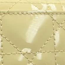 Load image into Gallery viewer, Dior Lady&#39;s Dior Lotus Wallet Cannage Pale YellowS0181OVRB Patent Leather

