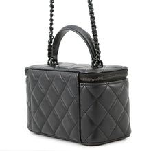 Load image into Gallery viewer, CHANEL Matelasse 2WAY Vanity Case BlackAP2199 Lambskin

