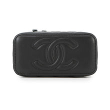 Load image into Gallery viewer, CHANEL Matelasse 2WAY Vanity Case BlackAP2199 Lambskin
