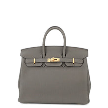 Load image into Gallery viewer, HERMES Birkin Gris Meyer Togo Leather Size 25
