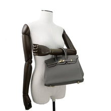 Load image into Gallery viewer, HERMES Birkin Gris Meyer Togo Leather Size 25
