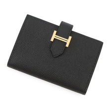 将图像加载到图库查看器中，HERMES Bearn Card Case Black Epsom
