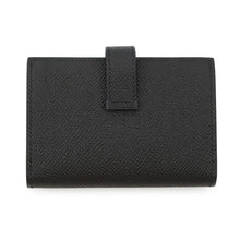 将图像加载到图库查看器中，HERMES Bearn Card Case Black Epsom
