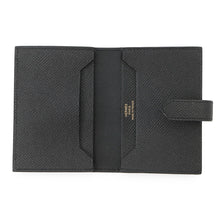 将图像加载到图库查看器中，HERMES Bearn Card Case Black Epsom
