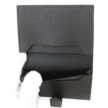 将图像加载到图库查看器中，HERMES Bearn Card Case Black Epsom
