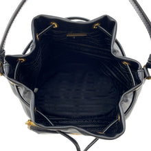 将图像加载到图库查看器中，PRADA Duet Drawstring Bag Shoulder Bag Black1BH038 Soft Calf Leather
