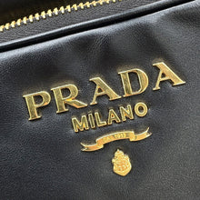 将图像加载到图库查看器中，PRADA Duet Drawstring Bag Shoulder Bag Black1BH038 Soft Calf Leather
