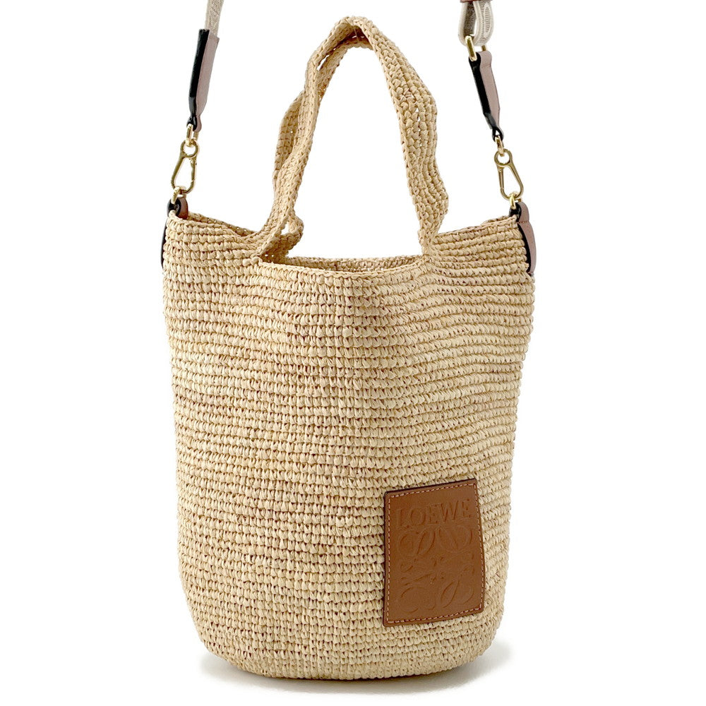 LOEWE Slit Bag Natural/TanA685453X07 Raffia Leather Size Mini
