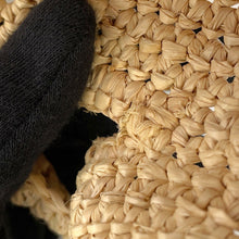 将图像加载到图库查看器中，LOEWE Slit Bag Natural/TanA685453X07 Raffia Leather Size Mini
