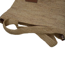 将图像加载到图库查看器中，LOEWE Slit Bag Natural/TanA685453X07 Raffia Leather Size Mini
