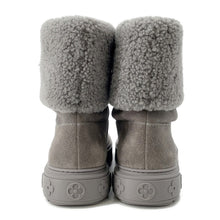 将图像加载到图库查看器中，LOUIS VUITTON Snowdrop Line EncreBoots Gray1A95E6 Suede Mouton Size 36H

