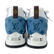 Load image into Gallery viewer, LOUIS VUITTON Run Away Line Sneakers Navy/Blue Denim Suede Size 35
