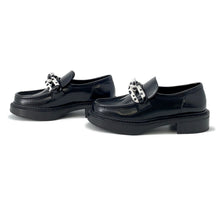将图像加载到图库查看器中，LOUIS VUITTON LVxYK Academy Line Loafers Black/White Leather Plastic Size 36

