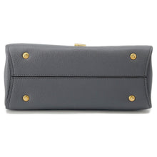 将图像加载到图库查看器中，Ferragamo Gancini Margot 2-Way Handbag Gray21H493 Leather
