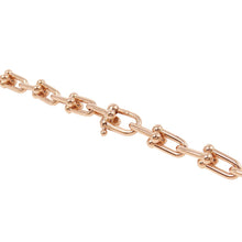 将图像加载到图库查看器中，TIFFANY&amp;Co. Hardware Graduated Link Necklace63008958 18K Pink Gold
