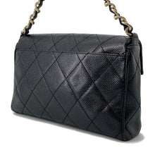 Load image into Gallery viewer, CHANEL one belt Black Caviar Leather
