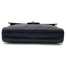 Load image into Gallery viewer, CHANEL one belt Black Caviar Leather
