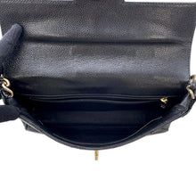 Load image into Gallery viewer, CHANEL one belt Black Caviar Leather
