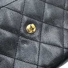 Load image into Gallery viewer, CHANEL one belt Black Caviar Leather
