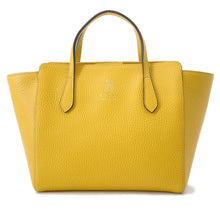 将图像加载到图库查看器中，GUCCI Children&#39;s Swing Tote Yellow/Beige355640 Leather
