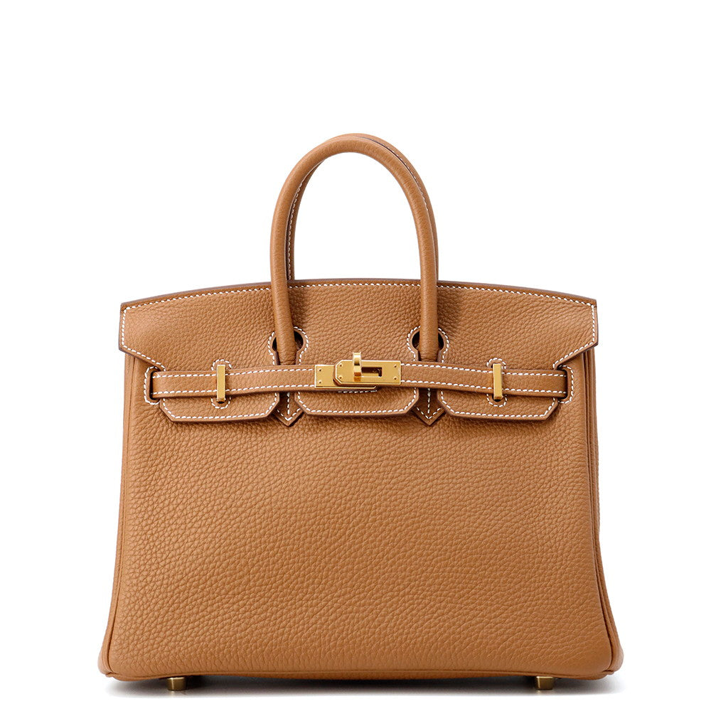 HERMES Birkin Gold Togo Leather Size 25