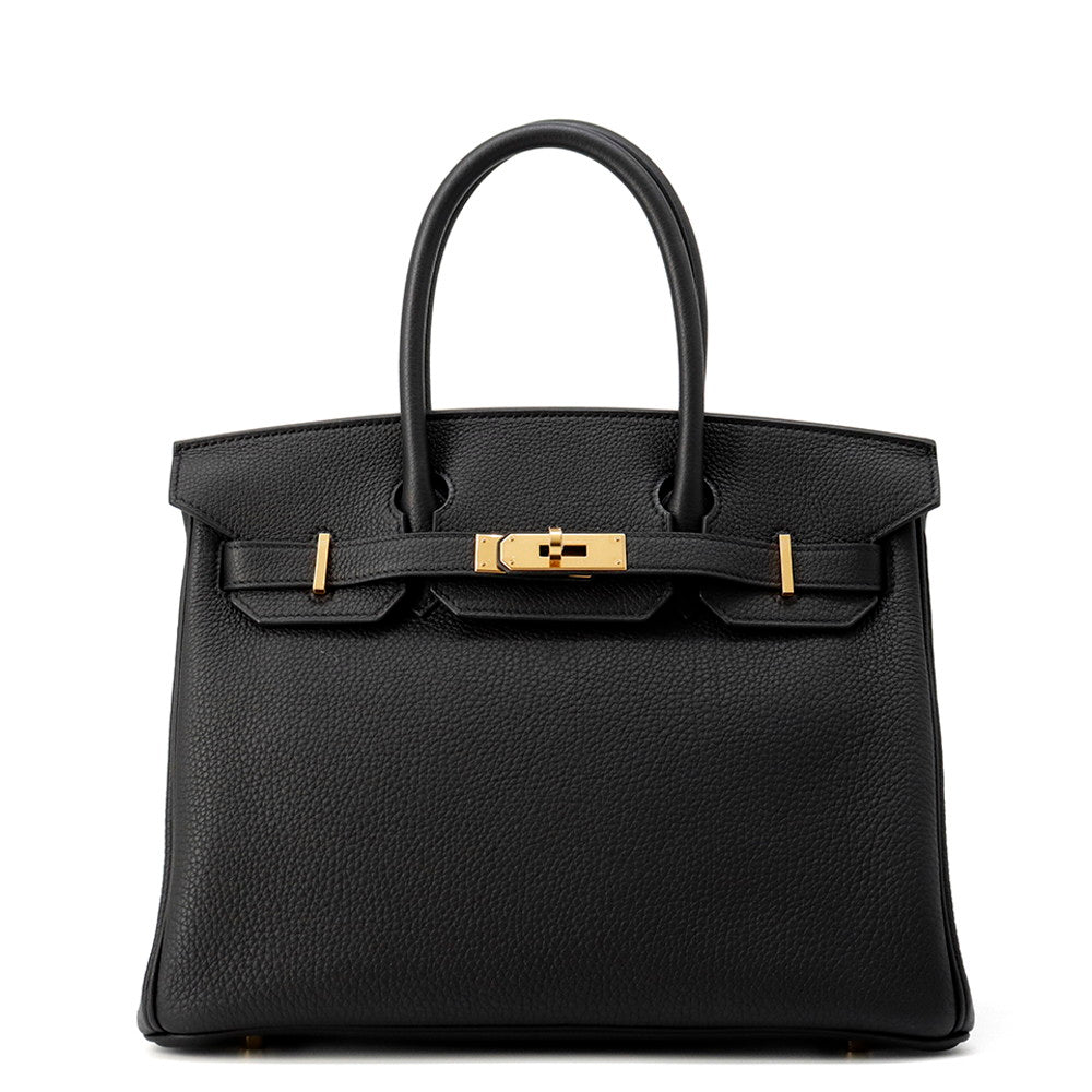 HERMES Birkin Black Togo Leather Size 30
