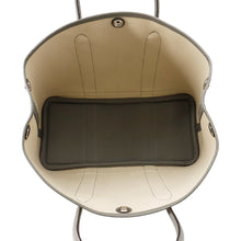 Load image into Gallery viewer, HERMES Garden Party Gris Meyer/Ecru Toile H Negonda Leather Size TPM
