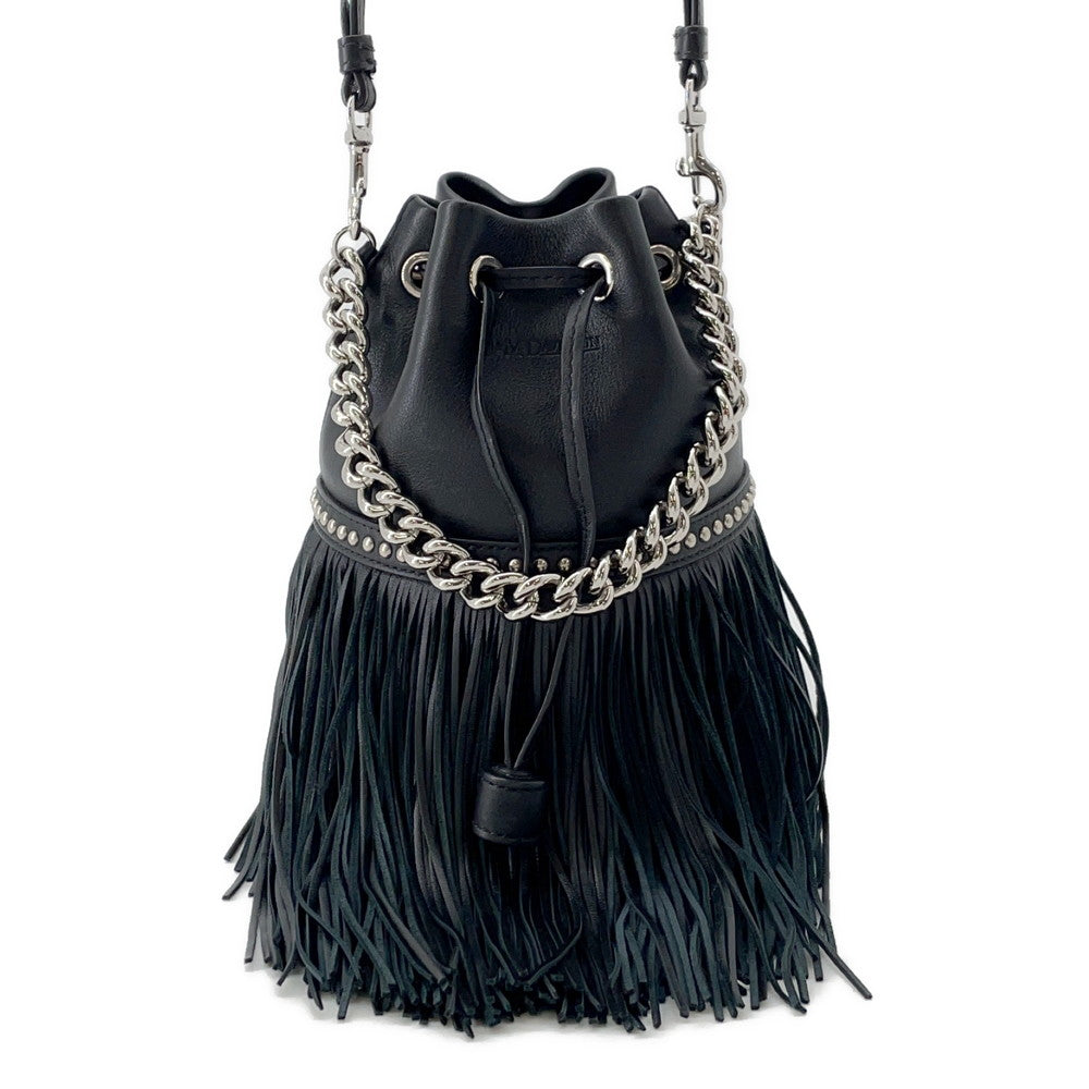 J&M DAVIDSON Shoulder Bag Carnival Black Leather