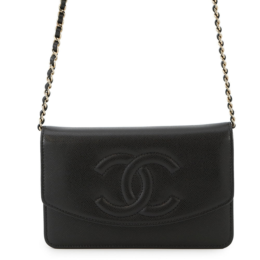 CHANEL Chain wallet BlackAP4653 Caviar Leather