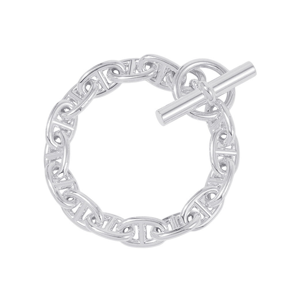 HERMES Chaine d'Ancre Bracelet 15 frames Size MM SV925
