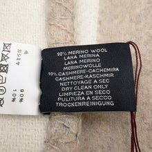 Load image into Gallery viewer, HERMES Plaid &quot;Avalon III&quot; Coco/CamomileH102665M 28 Wool 90% Cashmere10%
