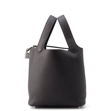 Load image into Gallery viewer, HERMES Picotin Lock Pull Noir Taurillon Clemence Size PM
