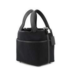 Load image into Gallery viewer, HERMES Picotin Lock Cargo Black Towar Goeran Swift Leather Size PM
